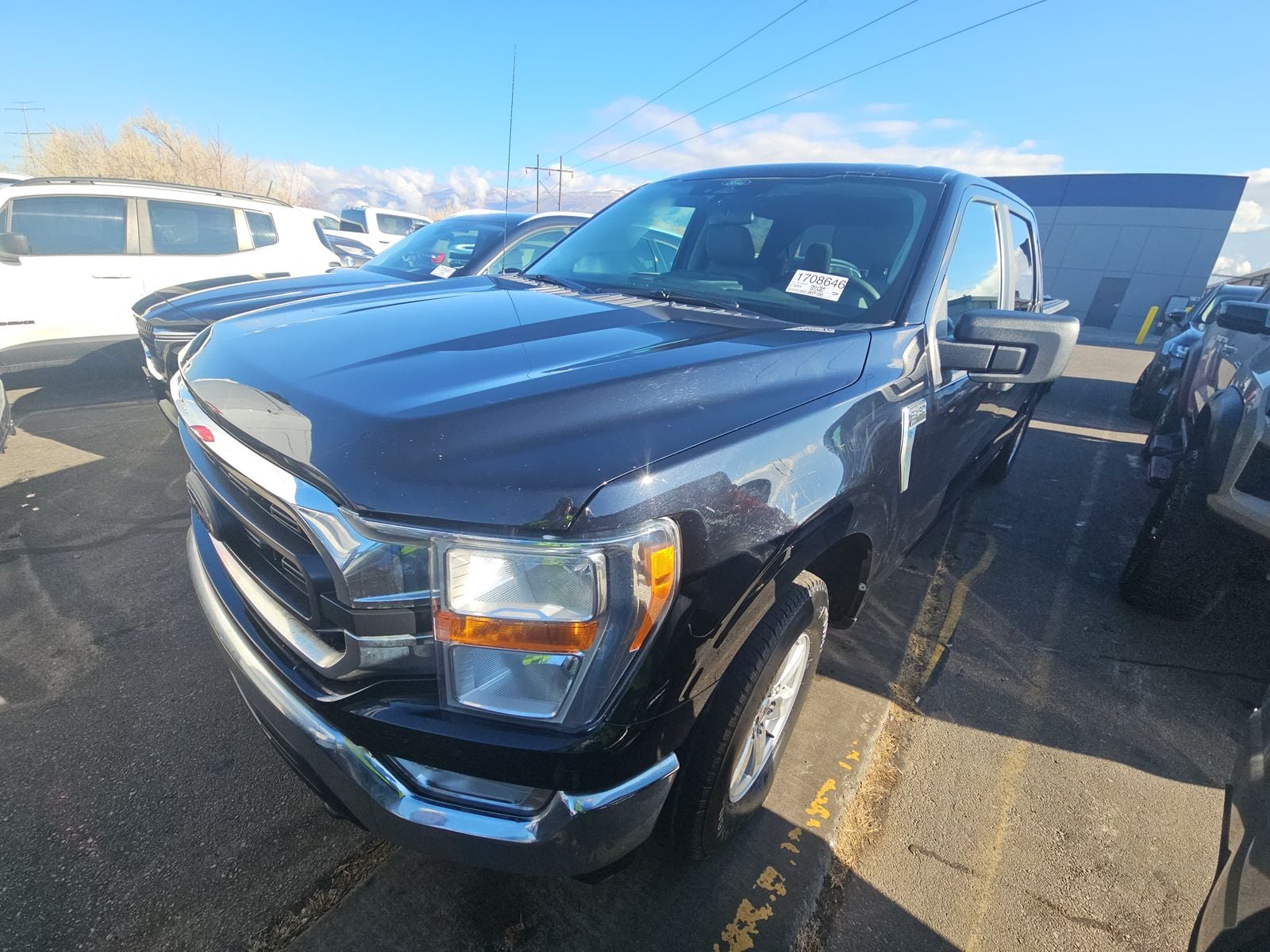 2021 FORD F150 XLT GAS WHITE SHORT BED SINGLE